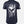 Heather navy Freedom Flag t-shirt with text on the back on a patriotic shirt by FreedomBuilt