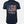 Navy t-shirt with 'USA Freedom' text and American flag design on a patriotic shirt by FreedomBuilt